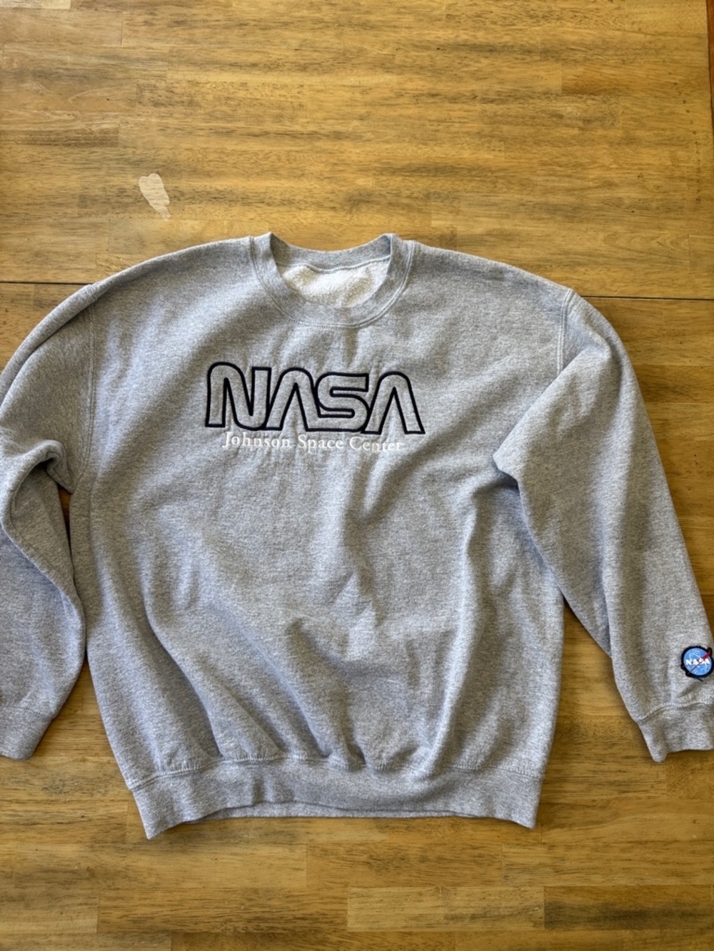 Johnson Space Center Gray Crewneck Sweatshirt